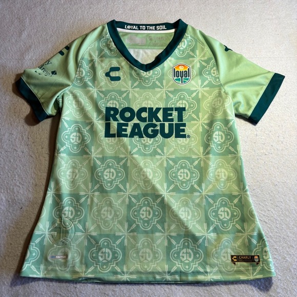 San Diego Loyal SC Rocket League Soccer Jersey Green Charly Women L